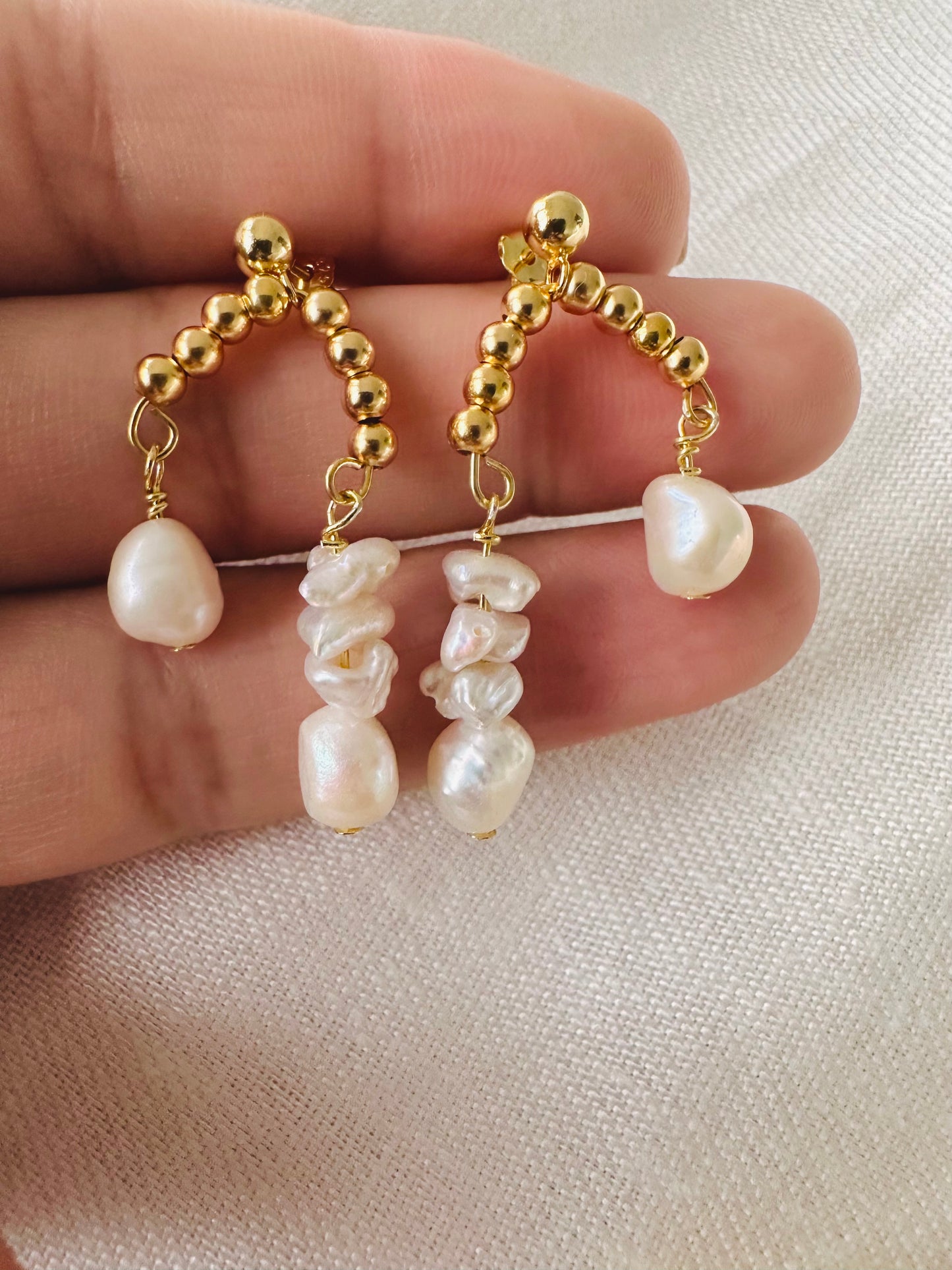 Melania Pearl Drop Earrings