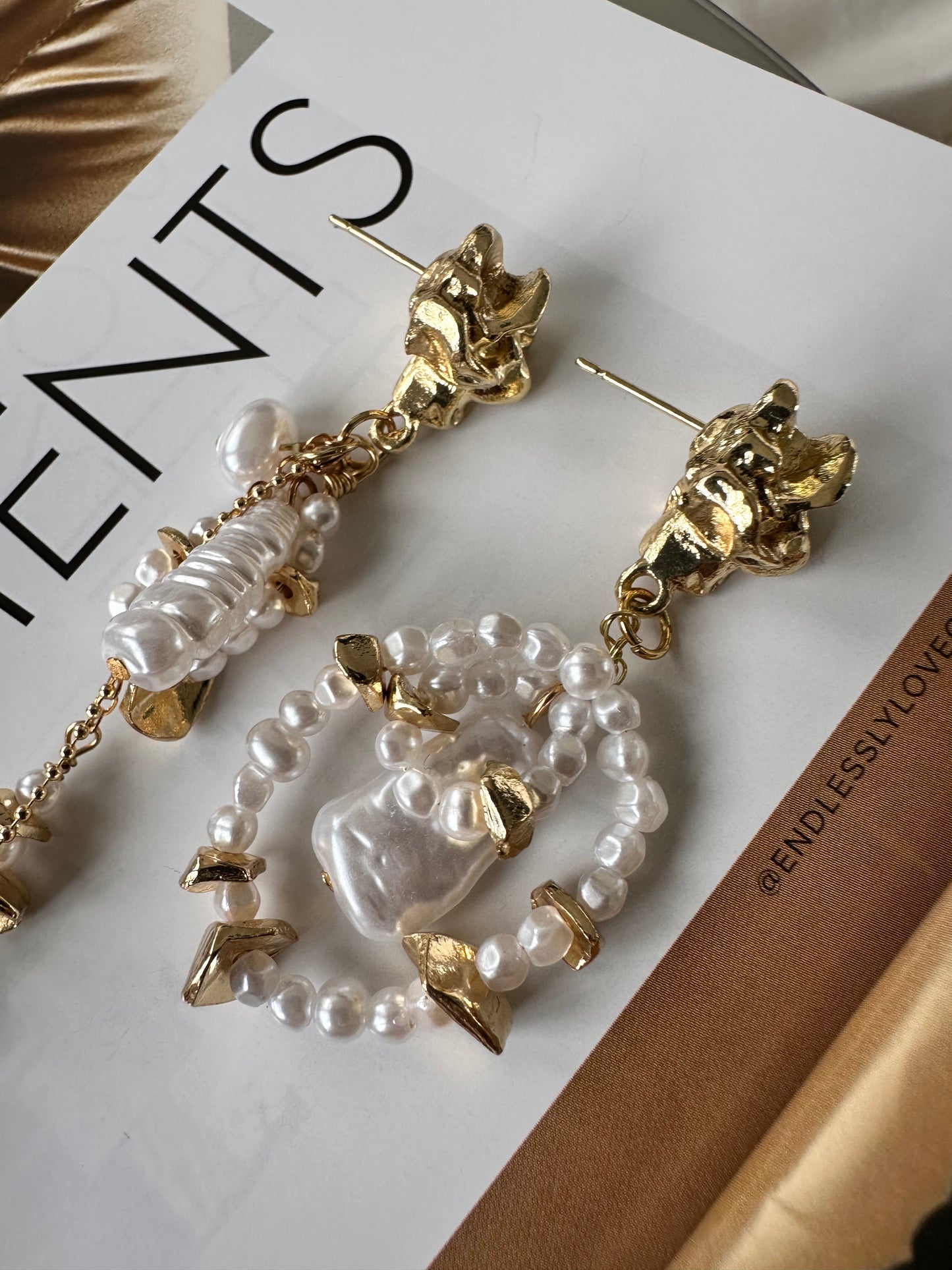 Petra Pearl drop earrings