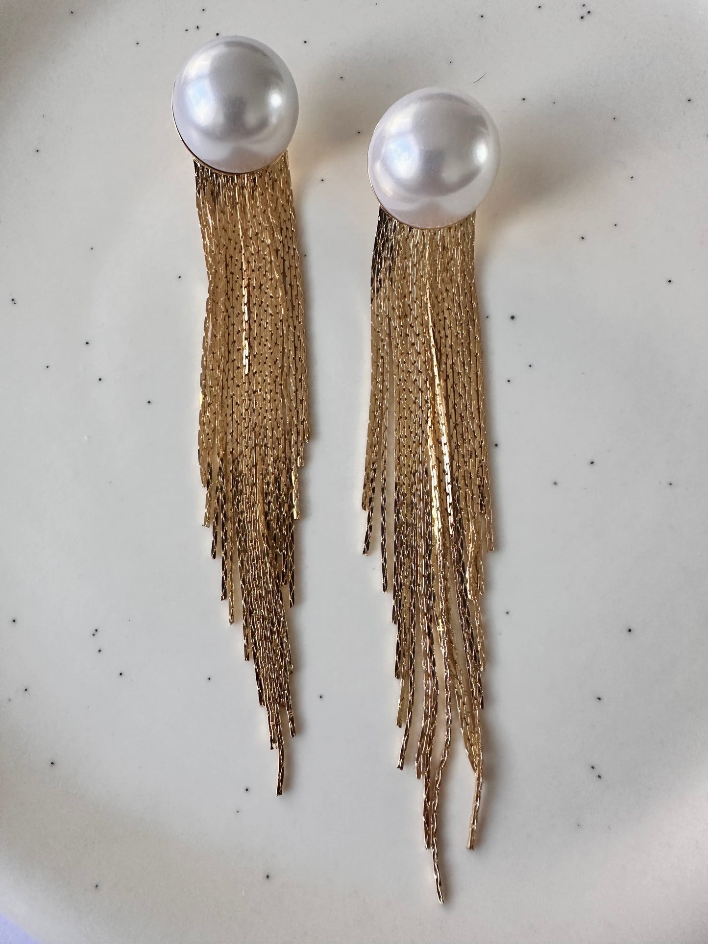 Harlow gold drop earrings